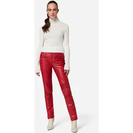 Ricano Lederhose Donna Slim Fit Rot M