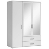 Stella Trading Pol Power Kleiderschrank Ivar 125 x 190 cm Dekor Weiß