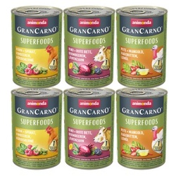 animonda GranCarno Superfoods Adult Mixpaket 6x400g