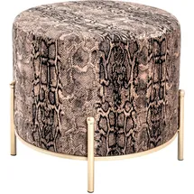 Haku-Möbel Hocker 48 x 40 x 48 cm Braun