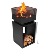 BBQ Collection Feuertonne Ø 85 cm Schwarz