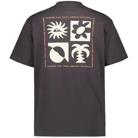QUIKSILVER Herren T-Shirt braun Baumwolle Comfort Fit, braun, Frühjahr/Sommer 2026 tarmac - S