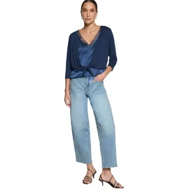 Zero Bolero mit 3/4 Arm zum Binden Blau 38