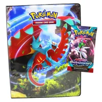 POKÉMON Sammelkarte Pokemon Karten Karmesin & Purpur - Paradox Rift - 1 Mappe + 1 Booster, Karmesin & Purpur - Paradox Rift - 1 Mappe + 1 Booster
