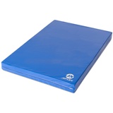 Jeflex - blaue Weichbodenmatte & Turnmatte 100 x 70 x 8 cm MADE IN GERMANY/KInder Gymnastikmatte/platzsparende Fitnessmatte & Yogamatte/dicke Sportmatte für Kinderzimmer