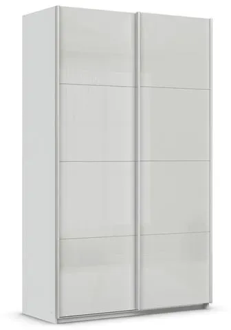 rauch ORANGE Schwebetürenschrank Quadra 136 x 229 cm Glas Seidengrau