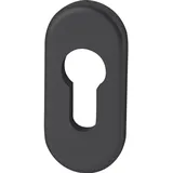 FSB Rosetten oval, Aluminium schwarz matt