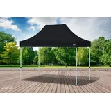 Faltpavillon Faltzelt Pavillon 3x2 Schwarz Gartenzelt Klappzelt Wasserdicht