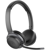 Callstel Headset kabellos: Profi-Stereo-Headset mit Bluetooth 5, 18-Std.-Akku, 30 m Reichweite (Funk Headset, Wireless Headset, Freisprecheinrichtung)