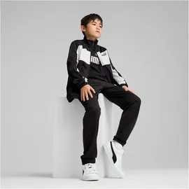 Puma Poly Colorblock Trainingsanzug Schwarz 164