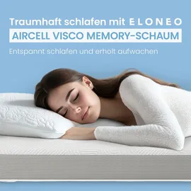 aktivshop Viscoelastischer Matratzentopper 140 x 200 cm grau