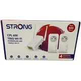 Strong - Powerline 600 Triple Wi-Fi EU Set 2 Powerline 600 Mbps + WLAN Adapter