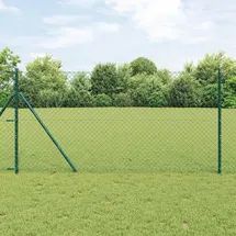 vidaXL Zaunpfosten 40 x 1500 cm Grün/Stahl
