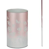 Formano Nachttischlampe Blumenwiese, mit Timerfunktion rosa