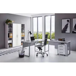 MID.YOU Büro Office Edition Set 3, Grau/Weiß