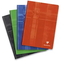Clairefontaine 9161C Kladde mit Softcover-Einband (DIN A4, gebunden, französische Lineatur, 144 Blatt, 90 g/qm) 1 Stück farbig sortiert