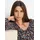bonprix Minikleid Blumenmuster Schwarz 32/34