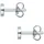 Eastside Ohrstecker-Set ES473 silber 2-tlg 5,1