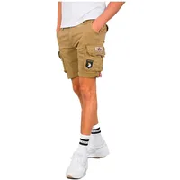 Alpha Industries Herren Crew Short Patch Für Cargos, Sand, 28 EU