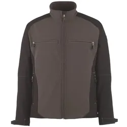 Softshelljacke "DRESDEN" Unique Zweifarbig - M - dunkelanthrazit/schwarz