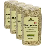 Alnatura Bio Rollgerste, Gerstengraupen, 500g (Packung mit 4)