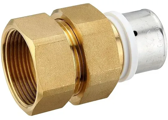Pressfitting-Verschraubung 32 x 3,0 mm - 1 1/4 Zoll Innengewinde flachdichtend für MV-Rohr
