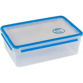 Emsa Frischhaltedose CLIP & CLOSE 11,1 cm hoch transparent 5,4 l, blau