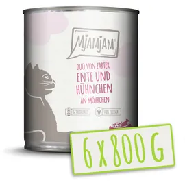 MjAMjAM Duo 800 g - zarte Ente & Hühnchen an Möhrchen