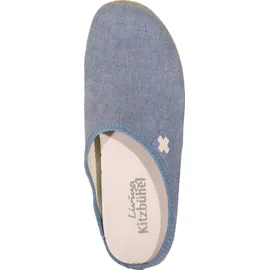 Living Kitzbühel Pantoffel Schweizer Kreuz Blau 45