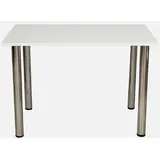 All4All Esstisch 100 cm - Wohnzimmer Tisch - Moderne Küchentisch - Esszimmermöbel - Dining Table - Esszimmertische - Küchentisch Klein - Weiß 100 x 60 cm