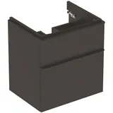 Geberit Waschtischunterschrank 2 Schubladen 58,4 x 61,7 x 47 cm Grau