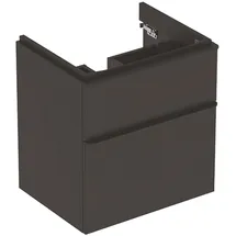 Geberit Waschtischunterschrank 2 Schubladen 58,4 x 61,7 x 47 cm Grau
