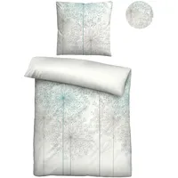 Biberna Bettwäsche "0614510", blau (aqua), B/L: 155cm x 220cm,