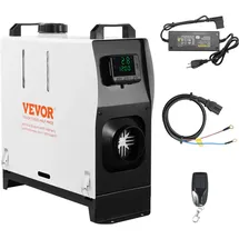 Vevor Dieselheizung, Diesel-Luftheizung All-in-One mit Fernbedienung & LCD-Bildschirm, Schnelles Aufheizen, Geringe Geräuschentwicklung, Tragbare Dieselheizung für Lkw, Transporter, Wohnmobil