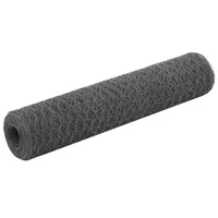 vidaXL Drahtzaun 25 x 75 cm Grau/Stahl