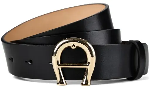 AIGNER Gürtel Leder 110 cm schwarz