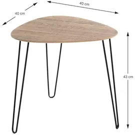 Haku-Möbel Beistelltisch H24369 40 x 43 x 40 cm