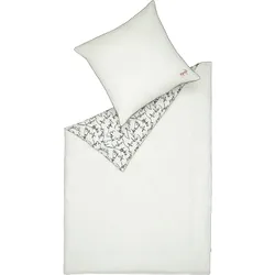 Bettwäsche ESPRIT "Heritage", weiß, B/L: 135cm x 200cm, , Satin, B/L: 80cm x 80cm, Satin, Obermaterial: 100% Baumwolle, Bettwäsche, Satin Qualität