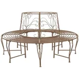 vidaXL Baumbank Ø 160 x 89 cm Braun