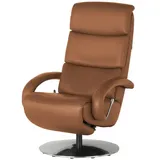 Hukla Relaxsessel Florian Leder 73 x 115 x 91 cm Braun mit Relax-Funktion
