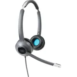 Cisco Headset 522 Duo 3.5mm & USB-C Adapter (Kabelgebunden, USB-C), Office Headset, Grau