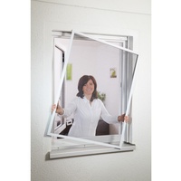 Hecht Fliegengitter Fensterbausatz COMPACT, ca. B130/H150 cm, Weiß