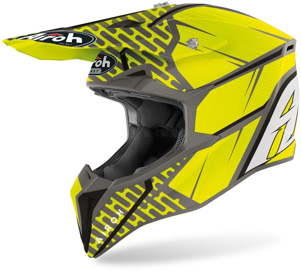 Airoh Wraap Idol Motorcross helm, geel, L