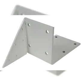 Mendler 2er-Set Dachsparrenadapter für Kassetten-Markise T122 T123, Dachsparren Halterung Adapter ~ weiß