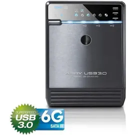 Fantec QB-35US3-6G schwarz 4x3,5 SATA HDD USB3.0 eSATA