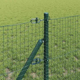 vidaXL Maschendrahtzaun 0,5 x 25 m Grün/Stahl