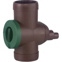 Prosperplast Regensammler Inox für Fallrohre Ø 68-100 mm braun