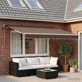 vidaXL Einziehbare Markise 3,5 x 2 m taupe
