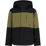 Ziener Kinder ALIM Ski-Jacke/Winterjacke | warm, atmungsaktiv, wasserdicht, deep olive, 164