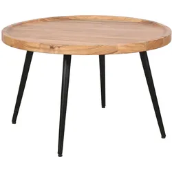 byLIVING Couchtisch ROMY, Breite 75 cm, Akazie natur/schwarz